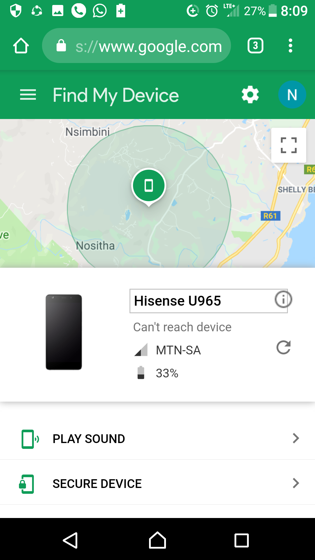 Features of Find My Device