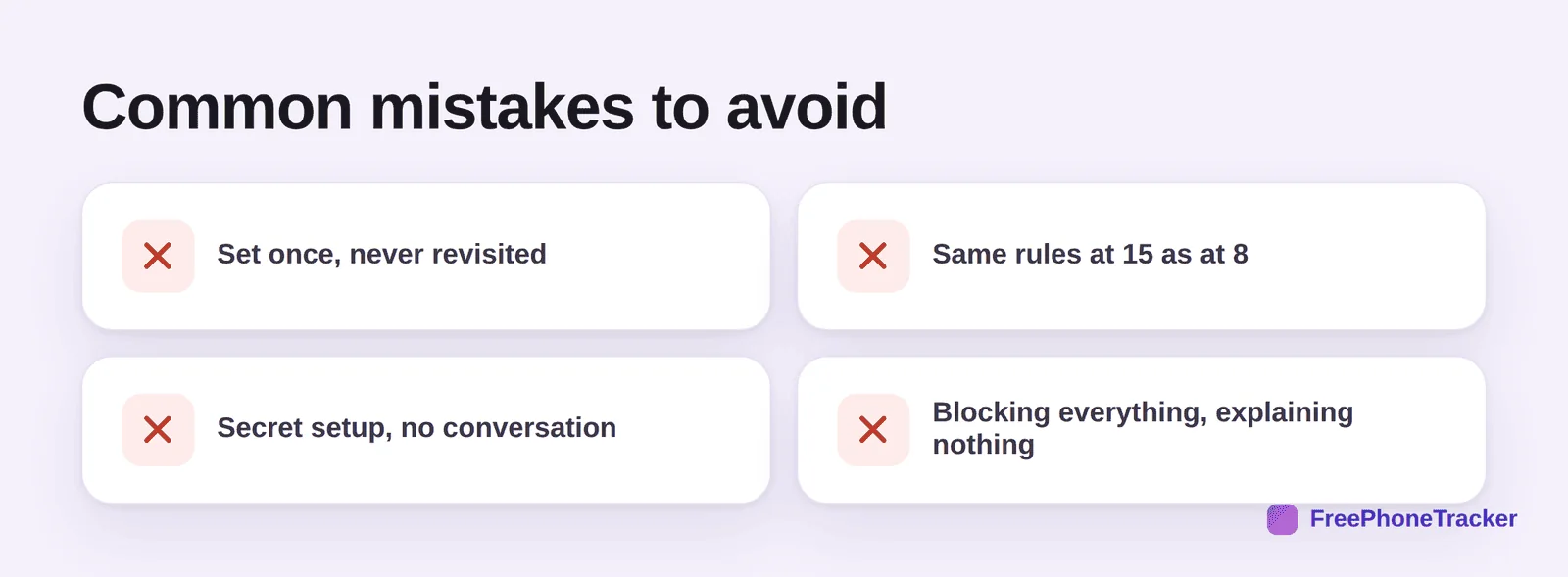 Four common parental control mistakes to avoid