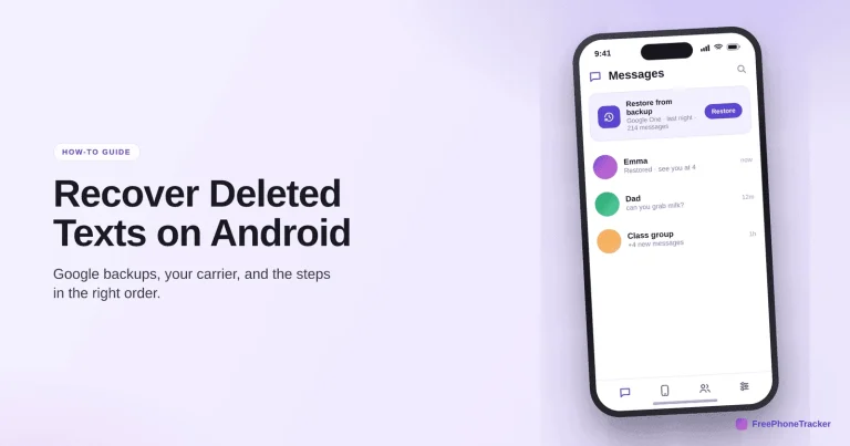 Guide Recover Texts Android Hero — FreePhoneTracker
