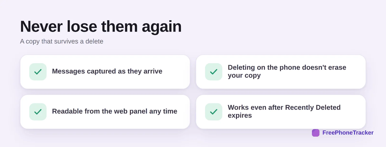 How a live copy keeps messages even after deletion