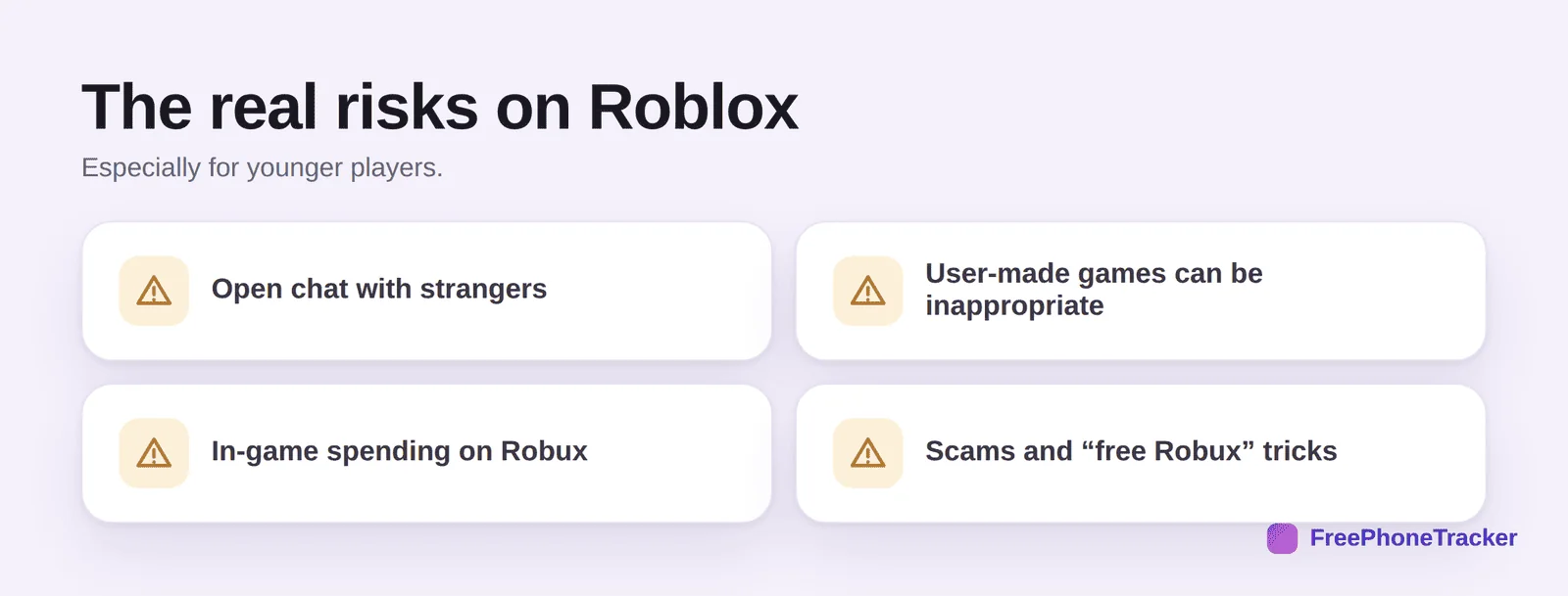 The real risks on Roblox: stranger chat, inappropriate games, Robux spending, scams