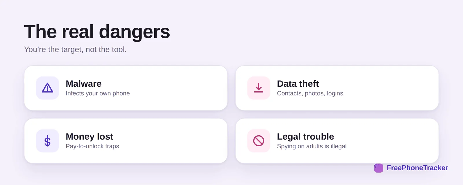 The real dangers: malware, data theft, money lost, legal trouble