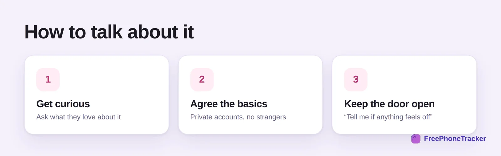 Three steps for talking to kids about social media safety