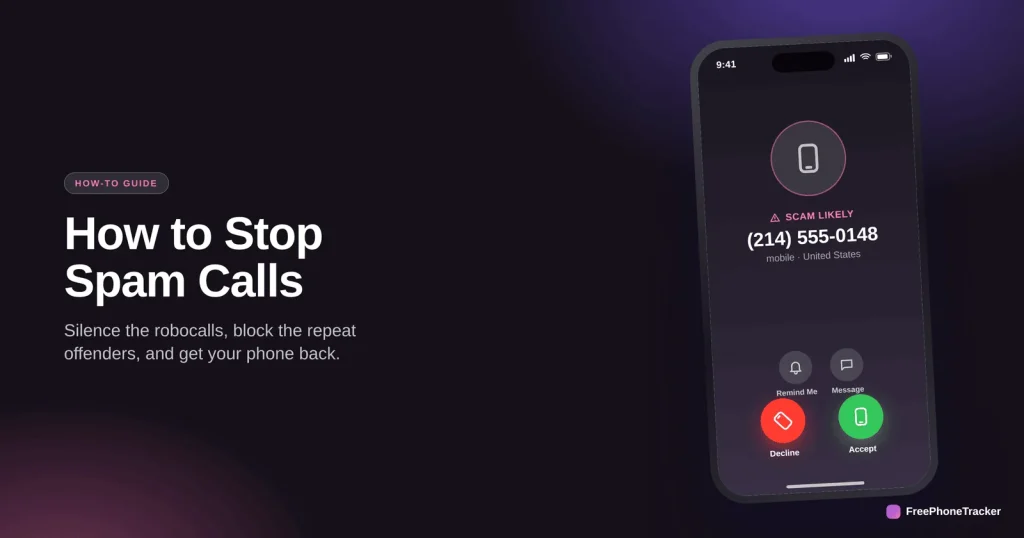 Guide Spamcalls Hero — FreePhoneTracker