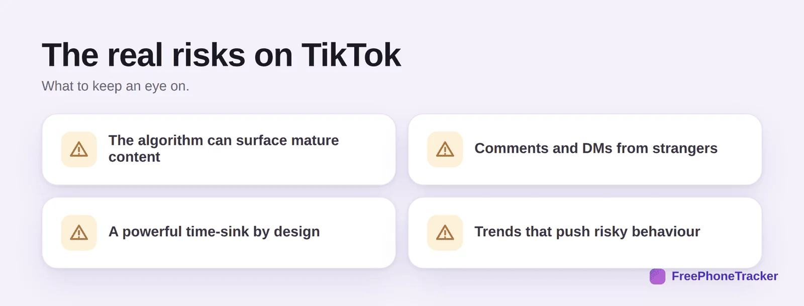 The real risks on TikTok: mature content, stranger contact, time-sink, risky trends