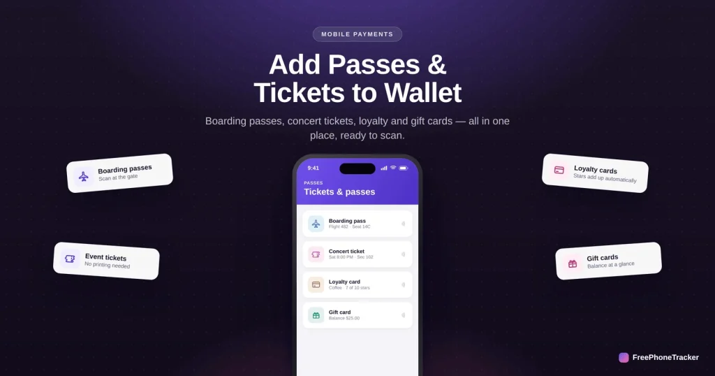 Guide Wallet Passes Hero — FreePhoneTracker